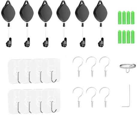 CAZSTYK Kabel-Management-Decken-Riemenscheibe, einziehbares Zubehör für HTC-Vive/Oculus-Rift/Link/2 Gaming-Ausrüstung für Headset, ABS-Hakenlinie, Silikon-Gummi-Zubehör, elastische Hakenlinie