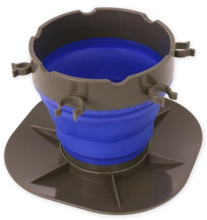 Hartem Vaso Plegable para Pinceles 3 en 1 con 6 Soportes