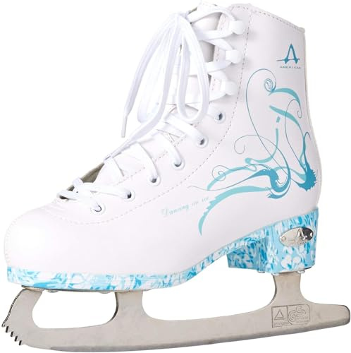 American Athletic Sumilon Lined Ice Skates for Women - Recreational Figure Skates with Turquoise Outsole, Ankle Support, Stainless Steel Blades - for Indoor & Outdoor Ice Skating (3)