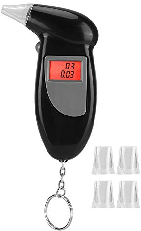 Headerbs LCD Alkoholtestgerät Digital – Tragbarer Atemalkoholmessgerät mit Hintergrundbeleuchtung, 0.00-0.19% BAC, Schnelltest in 5s, Auto-Off