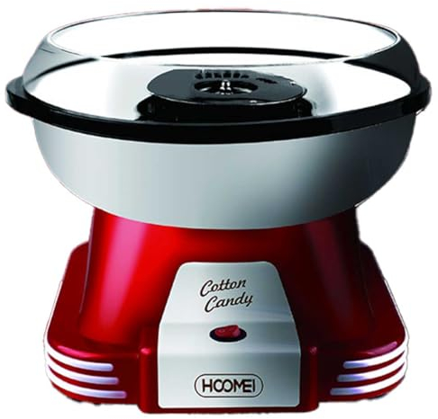 Macchina per Zucchero Filato 500W, Cotton Candy Fatto in Casa Compatibile con Zucchero Semolato e Caramelle Dure, Facile da Pulire