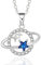 JUZICHEN Planet Halskette, S925 Silber Planet Mond Halskette, Mond Kette, Mondstein Kette, Universum Kette, Asteroiden-Halskette, Mond-Halskette Für Damen Frauen Kinder