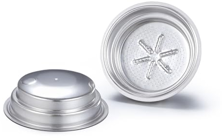 ESE Pad-Filterkorb, kompatibel mit Breville für De'Longhi für Cuisinart Espressomaschinen, 51 mm, doppelwandiger Kaffeekorb-Adapterhalter