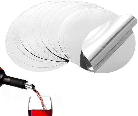 50 Stück Wein Ausgießer, Weinausgießer Plättchen, Weinausgiesser, Einschenkhilfe, Wiederverwendbare Tropffreie Weinausgießer Plättchen, Für Weinflaschen Party Geburtstag Hochzeit
