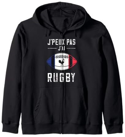 Je Peux Pas J'ai Rugby - Joueur de Rugby Cadeau Sweat à Capuche