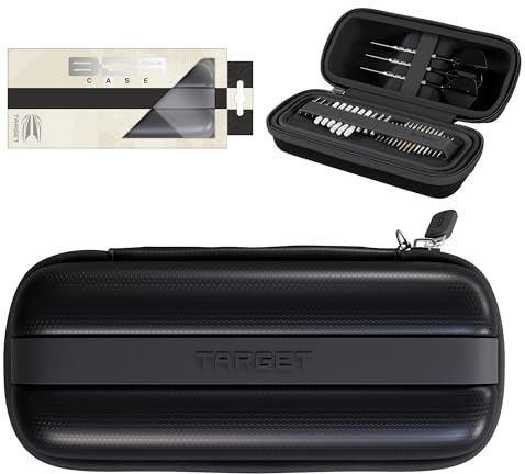 Target Darts BOA Dart Storage Case, One Size – Black | Darts Wallet, Store Dart Shafts, Swiss Points, 6 Fully Assembled Darts, Additional Accessories