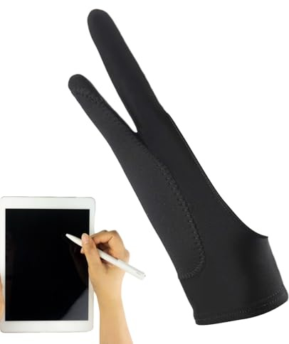 Konstnär rithandskar – anti-friktion digital målningshandske, mjuk elastisk passform, handflata avslag design | bekväma andningsbara handskar för grafisk surfplatta skissning, dynillustration, digital