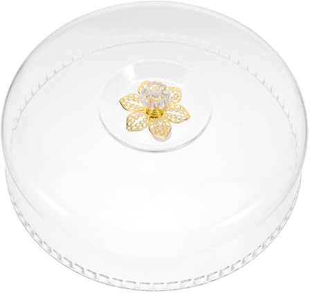Mikinona Copertura Trasparente Rotonda per Alimenti Plastica Resistente Facile da Pulire per Casa e Catering Protezione Antipolvere per Dolci e Torte