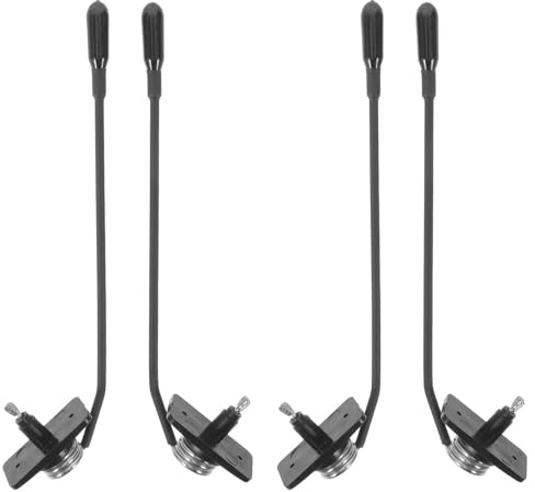 PRETYZOOM Lot de 4 Pinces à Partitions en Acier au Manganèse pour Pupitre Clips de Pression Antidérapants pour Porte-livre de Musique, Lecture de Recettes et Support de Pupitre,