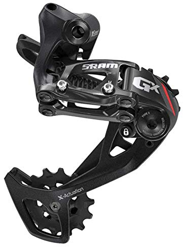 Sram Schaltwerk GX 2X11G. Langer Käfig Alu rot + SCHLAUCHFLICKEN