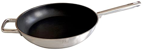 BOJ 04024101 Padella Coat da 32 x 6 cm in Acciaio 18/10 Premium con Teflon Select. Adatta a Tutti i Piani Cottura, compresi quelli a induzione, Inossidabile