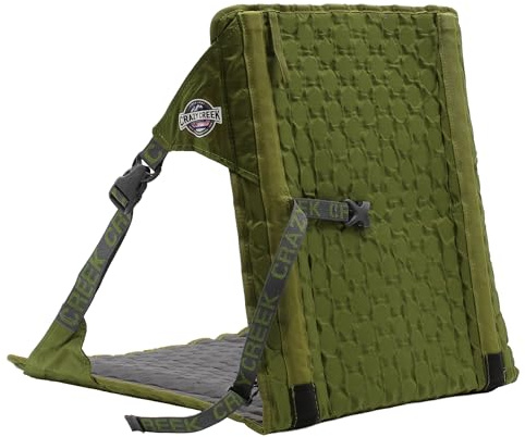 Crazy Creek HEX 2.0 Original Chair for Camping, Stadium Seating & More, Comfort on All Terrains, Adjustable Straps, Compact Design, Water-Resistant,Olive/Slate