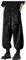 WAZHAKU Kung Fu Training Hosen Chinesische Kampfkunst Tai Chi Kung Fu Wing Chun Shaolin Freizeit Knickerbocker Graziöse Lockere Weitbeinhose Piratenhose Bloomers Unisex Sporthose Outdoorhose