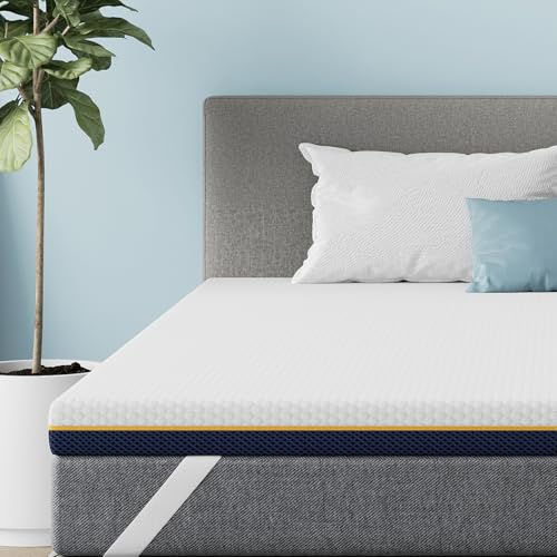 DEWINNER Surmatelas 180 x 200, Épaisseur 7,5CM, Surmatelas Memoire de Forme 180x200 Gel Infusé, Mousse en Matériau Bambou, Certifié Oeko-TEX, Évacuation de L'humidité, Housse Lavable