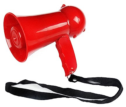 megafon, Megafonhögtalare Megafon Mini Bärbar Megafonröstinspelare och justerbar volym (röd)