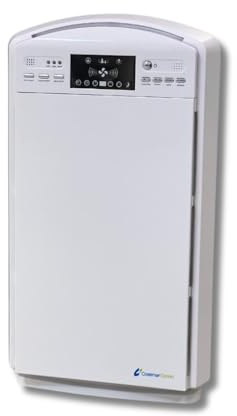 Ozono Hogar - Purificador de Aire ANDRA PLUS - Ionizador - Ozonizador - Olor de tabaco - Filtro HEPA y Control Remoto - Ideal para Alergias y para Eliminar Impurezas del Hogar
