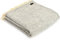 Tweedmill Textiles Fishbone KNEE RUG Throw Blanket -100% Pure New Wool - BRITISH MADE - SILVER GREY