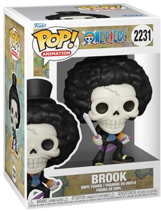 Funko Pop! Animering: One Piece - (Refresh) - Brook samlarobjekt vinylfigur - presentidé - officiella varor - Leksaker för barn och vuxna - animefans - modellfigur för samlare och display | Officiell fanartikel och merch – vinylsamlarfigur som hylldekoration – födelsedagspresent för fans och samlare