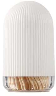 YidaSouko 300 Pcs Bamboo Cocktail Stick,Toothpick Box with Disposable Wood Toothpick Tooth Pick Holder Dust Proof Toothpick Dispenser for Kitchen Restaurant Tabletop