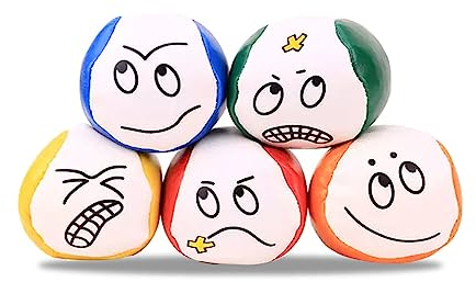Jonglierbälle für Anfänger 5 Stück Jonglierball Set Jonglierbälle Kinder für Drinnen und Draußen (5)
