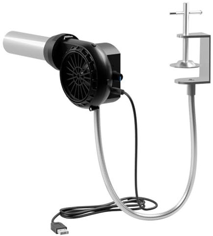 Soffiatore per barbecue per cucinare all'aperto soffietto portatile ricaricabile USB con tubo in alluminio