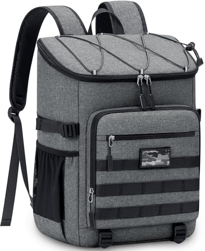 NEWHEY Sac à Dos Isotherme 30L Imperméable Étanche Grande Capacité Léger pour Sac de Pique-Nique à Glacière Portable Travail en Extérieur Camping Plage Randonnée