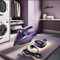 2400W Cordless Steam Iron with Anti-slip Handle, Wireless Base, Spray Function, Purple (Shenzhen Mobius Household Products Co.,Itd.)