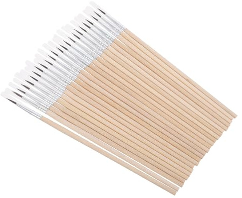 JOINPAYA Lot de 24 Brosses de Pollinisation Manuelle pour Plantes à Fleurs et Légumes Pinceaux Pollinisateurs 1,5 Cm pour Arbres Fruitiers, Serrage et Jardinage Solide