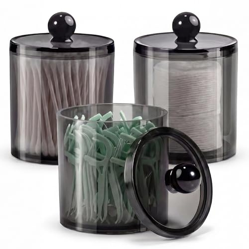 Wattestäbchen Behälter,3 STK Kosmetik Organizer