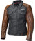Held Motorradjacke mit Protektoren Motorrad Jacke Jester Urban Jacke schwarz/braun XL, Herren, Chopper/Cruiser, Sommer, Leder/Textil
