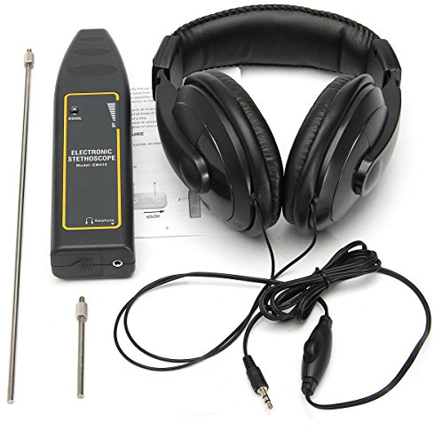 Tutoy Estetoscopio electrónico Auricular Detector de Fugas Kit de Equipo de detección de tubería de Agua