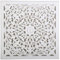 Casa Moro Mandala Wanddeko Nasha 55x55 cm Shabby Chic Weiß handgeschnitzte Wand-Dekoration Weihnachten Wandbild Ornament Fensterdeko MD1090