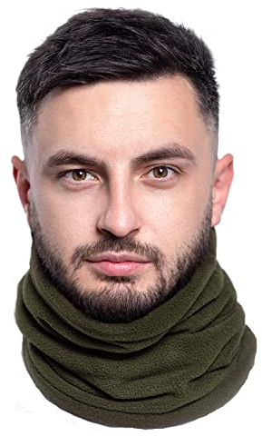 Karl Loven Halswärmer für Herren und Damen, Unisex, Fleece, Nackenwärmer, Winter, Multifunktional, Schlauchschal, warm, dick, Halsschutz, Sport, Mütze Snow-Band, winddicht, elastisch