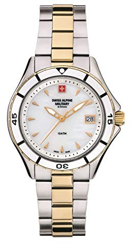 Swiss Alpine Military Damen Uhr Analog Quarz 7740.1143SAM Edelstahl