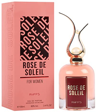 Riiffs Perfumes Rose De Soleil Eau De Parfum Spray for Women, 3.4 Ounce