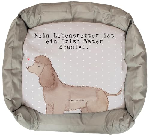 Mr. & Mrs. Panda Hundebett Irish Water Spaniel Lebensretter - Geschenk, Körbchen, Jagdhund, Luxus, Hund, Hundekissen, Hundedecke