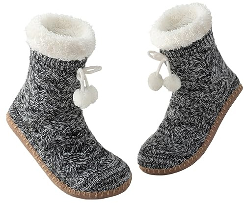 Caudblor Women's Slipper Socks - Cozy Indoor Floor Socks 4-12 with Super Soft Fuzzy Lining and Non-Slip Sole, indoor slippers women Perfect Winter Comfort in Multiple Colors