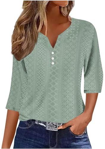 Tunic Tops Ladies Summer Tees Half Sleeve V Neck Casual Shirts White Tops Pleated Floral Printed Tunic Blouse Shirts
