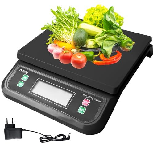 Balance numérique pour colis 30 kg, balance de cuisine numérique, balance de cuisine par incréments de 1 g, balance numérique avec écran LCD et fonction tare, balances alimentaires pour