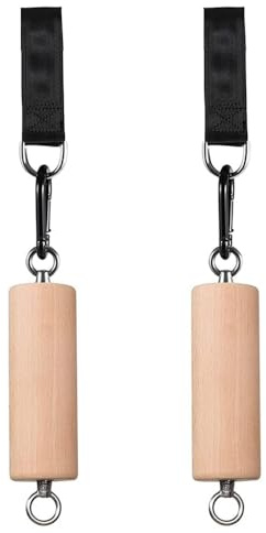 Agarres de Madera para Pull-Up y Escalada, Set de Entrenamiento de Agarre para Escalada, Entrenador de Fuerza para Brazos, Correas para Mejorar la Fuerza de Agarre para Casa, Gimnasio, Escalada en Roc