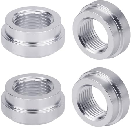 4pcs Raccord à Souder Femelle, Raccord Fileté Femelle en Aluminium 3/8 NPT à Souder sur Bonde pour Réservoir Carburant Collecteur D'Admission Réservoir Trop-Plein