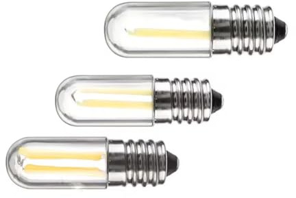 Generico Lampada LED E12 E14, dimmerabile 110V 220V Luce frigo 4W filamento COB Lampada per Lampada a Sospensione in Sostituzione Lampadina alogena 30W,Cool White,E12