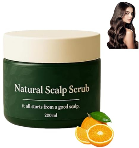 Exfoliante Natural para el Cuero Cabelludo, Suave Exfoliante Herbal para el Cuero Cabelludo, Limpieza Profunda, Fórmula Botánica Suave, Alivia la Sequedad