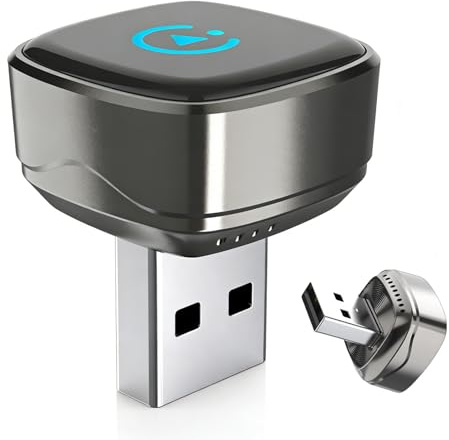 Adapter För Bil Från Trådad Till Trådlös Överföring För Fordonselektronik | USB-Adapter För Bilskärm Från Trådad Till Trådlös för Musikstreaming, Telefonsamtal, Röstassistent, Bilresor samt