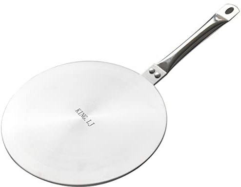 Heat Diffuser Induction Plate 9.45inch/24cm Stainless Steel For Gas Stove Glass Cooktop Induction Plate Adapter Induction Cooker Cooking Hob Range Pans…