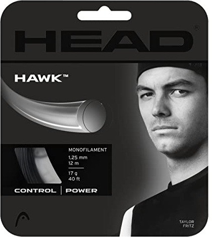 HEAD Hawk Tennis-Saite, Schwarz, 1.30 Mm / 16 g
