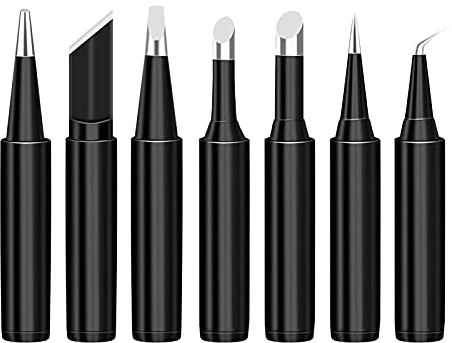 Liekadijiae 7 Pièces Pointe de Fer à Souder Remplaçable, Série 900M-T Pointe de Fer à Souder, 900M-Is Fer à Souder Conseils De Remplacement, pour Station de Reprise de Soudure Conseils Soudage Outil