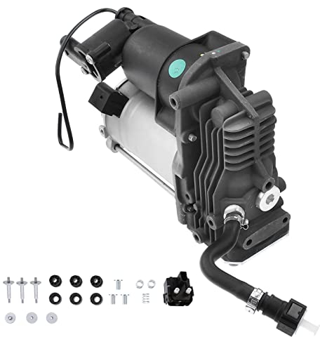 Frankberg Compressore a sospensione pneumatica con blocco valvola Compatibile con X5 E70 3.0L-4.4L 2006-2013 X6 E71 E72 3.0L-4.8L 2007-2014 Sostituisci# 37206859714