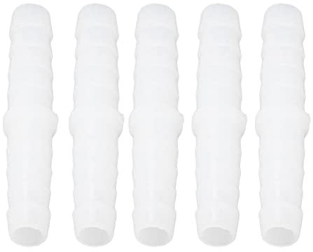 Plastic Hose Connector Barbed Fitting Equal Diameter PE Scratch Resistant Good Stiffness for Fish Tank 6-6mm straight through