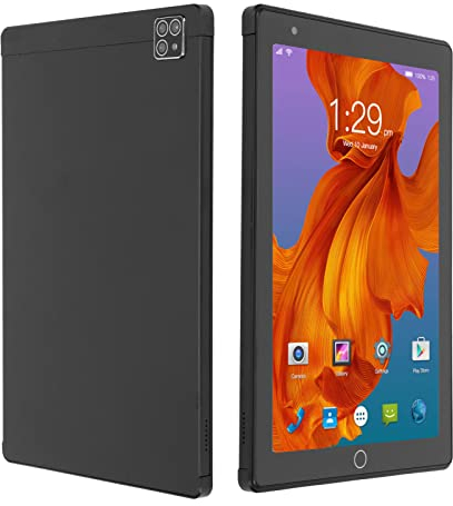 3G Cellular Dual Sim Tablet, 8 Pulgadas 1920x1200 IPS HD Tablet PC, con 4 GB de RAM 64 GB de Almacenamiento, 128 GB Ampliable, Quad Core, Cámara Dual de 8 MP Y 2 MP, Altavoz Estéreo, Batería(Negro)